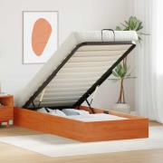 vidaXL Bäddsoffa med förvaring VaxBrun 100 x 200 cm Massivt furu