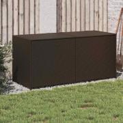 vidaXL Dynbox brun 283L konstrotting