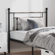 vidaXL Ersättningsgavel metall svart 100 cm