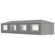 vidaXL Partytält 1200 x 300 x 255 cm Ljusgrå PE och stål