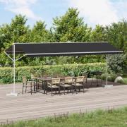 vidaXL Fristående markis Antracit 6 x 3 m Polyester
