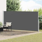 vidaXL Utfällbar sidomarkis Antracit 600 x 200 cm Polyester