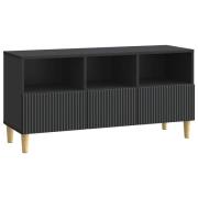 vidaXL TV-skåp med låda Svart 102 x 34,5 x 50 cm Konstruerat trä