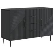 vidaXL Sideboard med låda Svart 89 x 34,5 x 60 cm Konstruerat trä