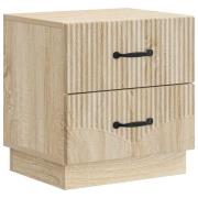vidaXL Nattduksbord Sonoma-ek 43 x 34,5 x 44,5 cm Konstruerat trä