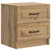 vidaXL Nattduksbord Artisan-ek 43 x 34,5 x 44,5 cm Konstruerat trä