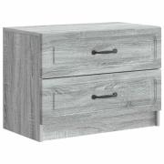 vidaXL Nattduksbord Grå sonoma-ek 62 x 34,5 x 44,5 cm Konstruerat trä