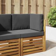 vidaXL Utomhus Soffa Kudde 3 pcs Antracit Polyester