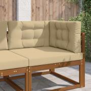 vidaXL Utomhus Soffa Kudde 3 pcs Beige Polyester