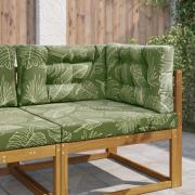 vidaXL Utomhus Soffa Kudde 3 pcs Bladdesign Polyester