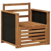 vidaXL Utomhus Mellansoffa Naturlig