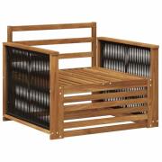 vidaXL Utomhus Mellansoffa Naturlig