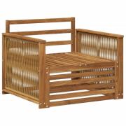 vidaXL Utomhus Mellansoffa Naturlig