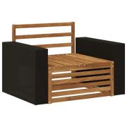 vidaXL Utomhus Mellansoffa Naturlig