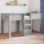 vidaXL Köksbädd för barn Betonggrå 90 x 190 cm Konstruerat trä