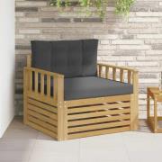 vidaXL Utomhussoffa Polyester Vit