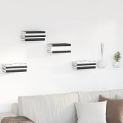 vidaXL Flytande hylla med hylla 24 pcs Vit 6 x 10,8 x 6,6 cm
