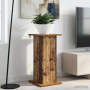 vidaXL Växtställ Gammalt trä 30,5 x 30 x 60,5 cm Konstruerat trä