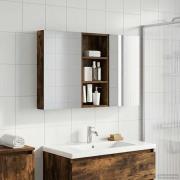 vidaXL Badrumsskåpsset 3 pcs 110 x 10,5 x 60,5 cm Konstruerat trä