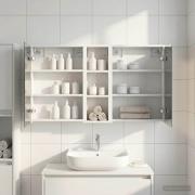 vidaXL Badrumsskåpsset för 3 pcs 106 x 16 x 62,5 cm Konstruerat trä