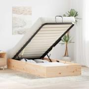 vidaXL Bäddsoffa med förvaring Naturfärg 80 x 200 cm Massivt furu