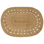 vidaXL Matta Brun 100 x 152 cm Jute