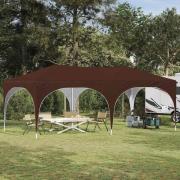 vidaXL Pop-up Partytält Brun 575 x 288 x 245 cm Oxford Tyg