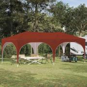 vidaXL Pop-up Partytält Terracotta 575 x 288 x 245 cm Oxford Tyg
