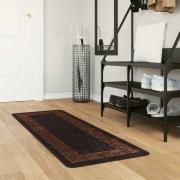 vidaXL Mattlöpare MARSA Svart 50 x 200 cm Polyester och PVC