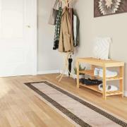 vidaXL Mattlöpare MARSA Svart 50 x 250 cm Polyester och PVC