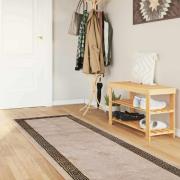 vidaXL Mattlöpare MARSA Svart 80 x 450 cm Polyester och PVC