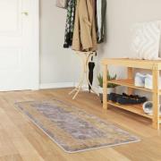 vidaXL Mattlöpare MARSA Grå 50 x 150 cm Polyester och PVC