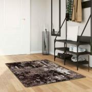 vidaXL Mattlöpare MARSA Svart 80 x 200 cm Polyester och PVC