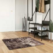 vidaXL Mattlöpare MARSA Svart 100 x 100 cm Polyester och PVC