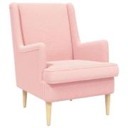 vidaXL Fåtölj Rosa Sjöfåls tyg