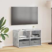 vidaXL TV-ställ med låda Betonggrå 79 x 40 x 48 cm