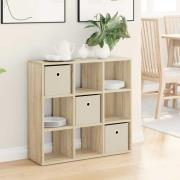 vidaXL Sideboard med låda Sonoma-ek 73,5 x 24 x 69,5 cm