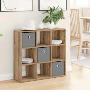 vidaXL Sideboard med låda Artisan Ek 73,5 x 24 x 69,5 cm