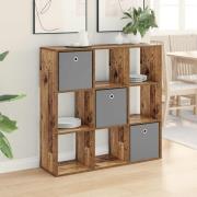 vidaXL Sideboard med låda Gammalt trä 102 x 31 x 99,5 cm