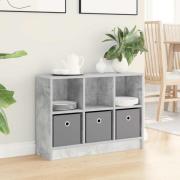 vidaXL Sideboard med låda Betonggrå 73,5 x 22,5 x 53,5 cm