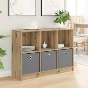 vidaXL Sideboard med låda Artisan Ek 102 x 32 x 73,5 cm