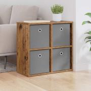 vidaXL Sideboard med låda Gammalt trä 59,5 x 27 x 57 cm