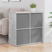 vidaXL Sideboard med låda Betonggrå 68,5 x 32 x 67 cm