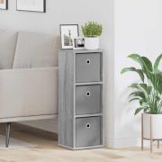 vidaXL Sideboard med låda Grå Sonoma 25,5 x 22 x 69,5 cm