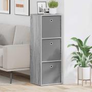 vidaXL Sideboard med låda Grå Sonoma 35 x 32 x 99,5 cm