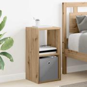 vidaXL Sängbord Artisan Ek 30,5 x 27 x 59,5 cm Konstruerat trä