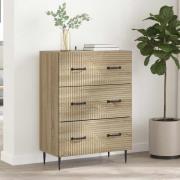 vidaXL Lådans skåp Sonoma-ek 66 x 34,5 x 89,5 cm Konstruerat trä