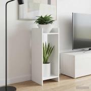 vidaXL Växtställ med hylla 2 pcs Vit 30 x 30 x 80 cm Konstruerat trä