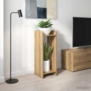 vidaXL Växtställ med hylla Artisan Ek 30 x 30 x 80 cm Konstruerat trä