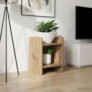 vidaXL Växtställ med hylla Artisan Ek 30 x 30 x 40 cm Konstruerat trä